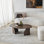 Table basse moderne, couleur noyer, 100 x 35 x 60 cm, panneau de particules 100% enduit de mélamine avec bande de chant en PVC, épaisseur: 0 cm, design pour le salon et le salon, durable et fini
