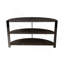 Console demi-lune avec 2 tablettes ouvertes