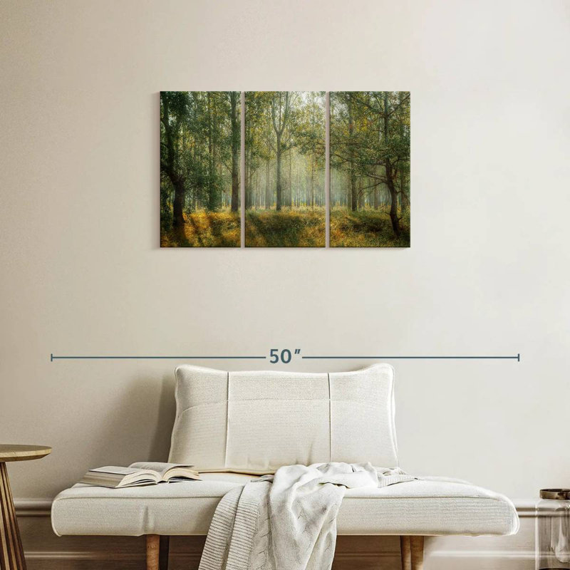 Paysage de forêt verte d'Alvord, H 20 po x l 33 po