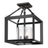 Averee Glass Semi Flush Mount