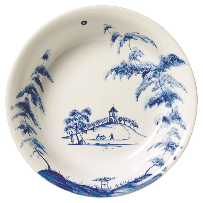 Country Estate Serving Bowl, Delft Blue, 10"
