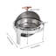 Réchaud en acier inoxydable rond 1,58 gallons