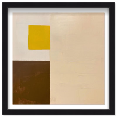 Oliver Gal Desert Cubism I Abstract - Luxury Shadowbox Framed Wall Art