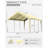Carport Canopy Replacement Cover With Ball Bungees (Frame Is Not Included)-118023950-118023952
