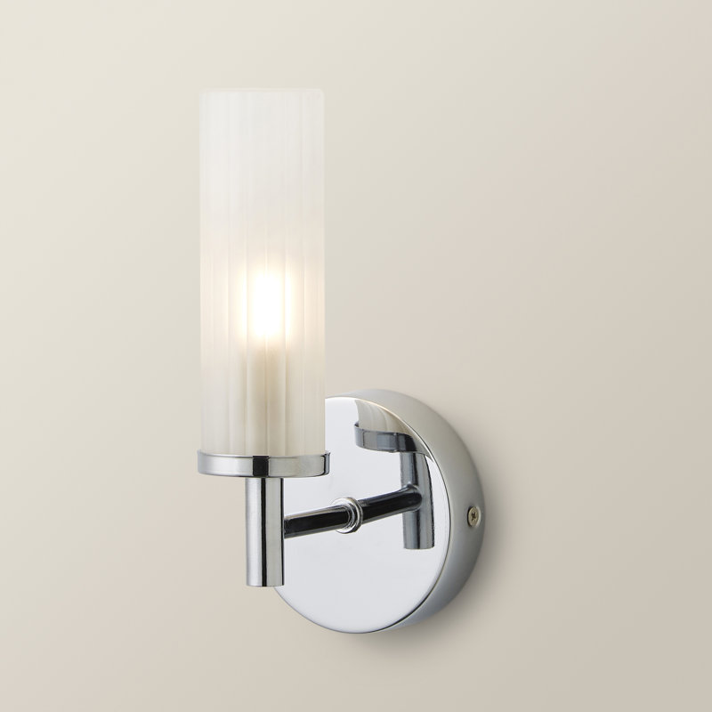 Adiell Glass Armed Sconce, Yes, Chrome