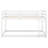 Twin Over Twin Floor Bunk Bed With Ladder , White