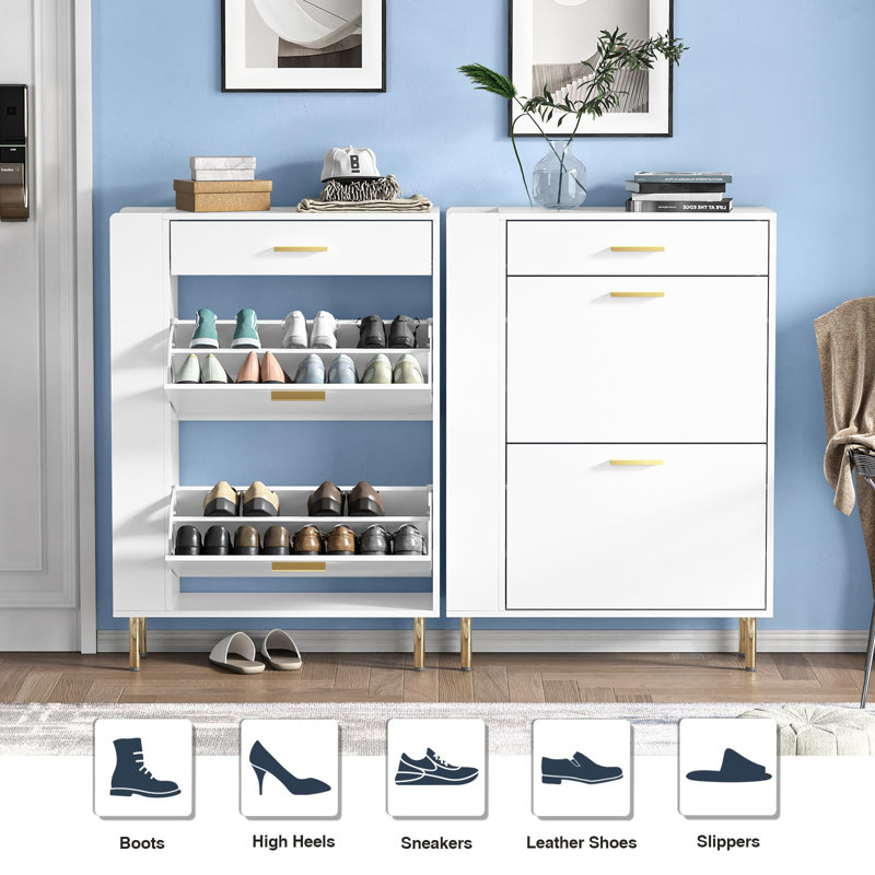 8 Pair Shoe Storage Cabinet