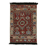 Burano Hand Knotted Wool Geometric Area Rug