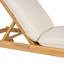 Chaise longue d'extérieur avec roulettes Riviera, structure en bois d'acacia (ensemble de 2)
