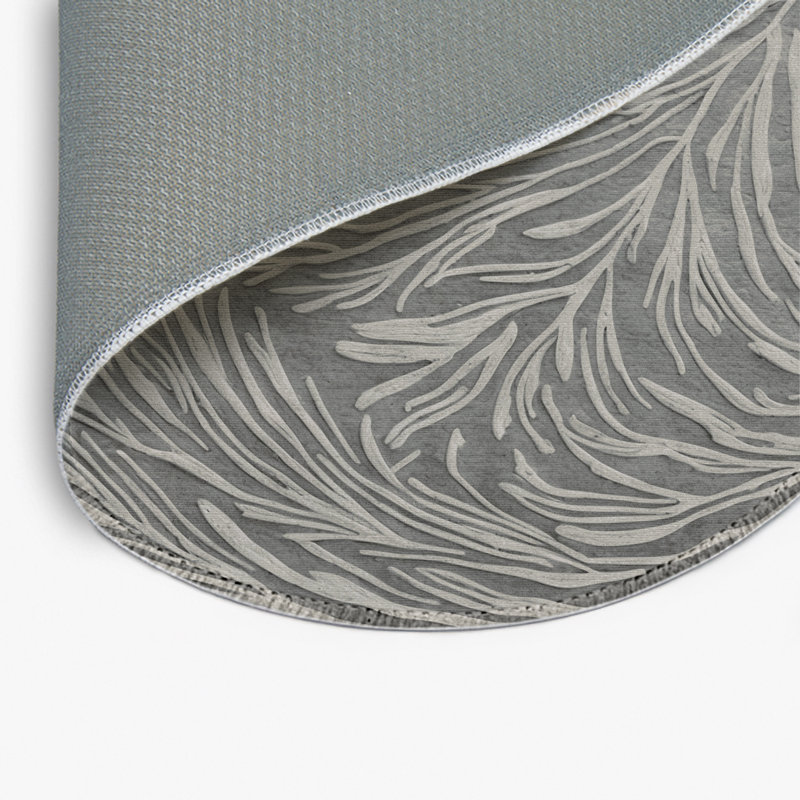 Tapis intérieur et extérieur gris Nature, Rond 5 pi