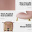 Fauteuil d'appoint en velours-1015743379