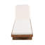 Chaise longue en bois d'acacia avec rotin PE et coussins Finnell