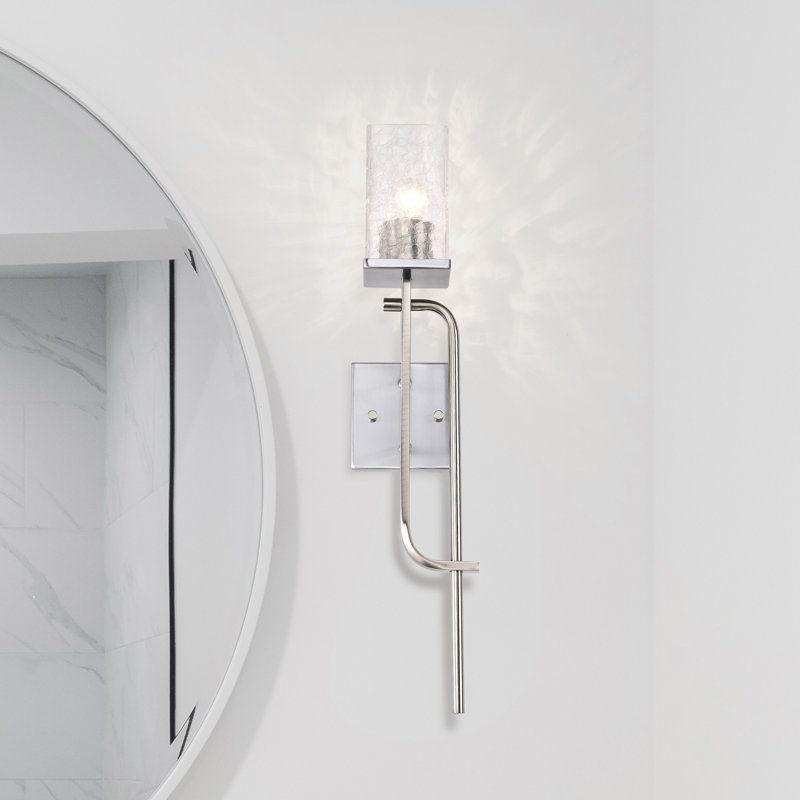 Dott Dimmable Bath Sconce, Polished Nickel