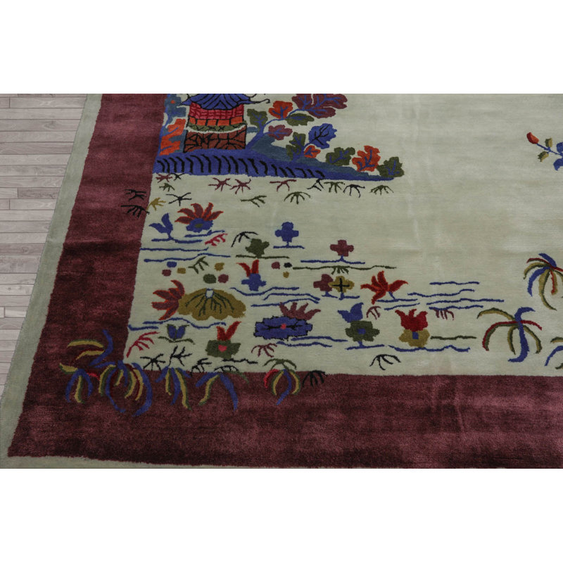 Tapis intérieur / extérieur rectangulaire One-of-a-Kind Ramdas, Rectangle 9 pi x 12 pi