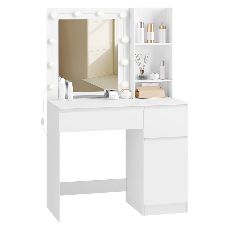 Miladeen Dressing Table with Mirror