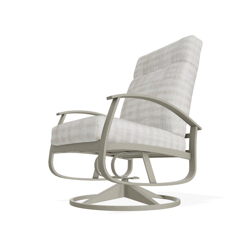 Belle Isle Outdoor Lounge Chair, Storm, Illusion Plaid Birch