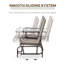 Banc oscillant avec table centrale Outsunny