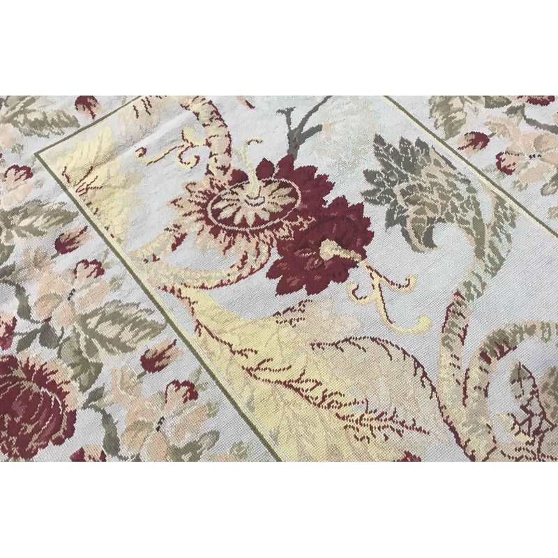 Tapis beige et beige noué à la main de haute qualité