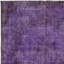 Tapis turc en laine fait à la main 6,5 x 10,6 pi rétro mauve pour intérieurs modernes