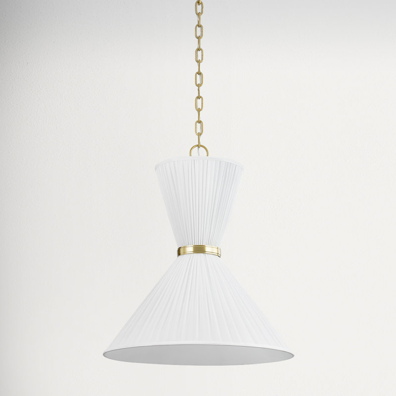 Enid 2 Light Pendant, 25.75" H x 22" W x 22" D