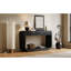 Canapé et console avec rangement, table d'entrée moderne en MDF noir