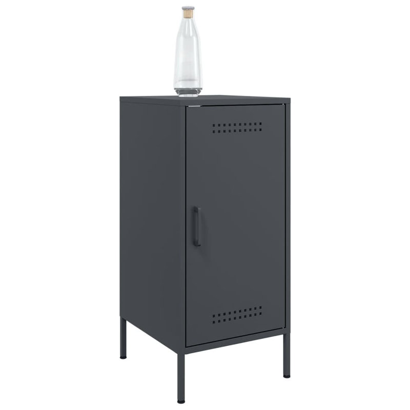 Amielle Steel Accent Cabinet, Anthracite