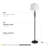 Dansby 62.25'' Powder Coated Traditional Floor & Table Lamp Set