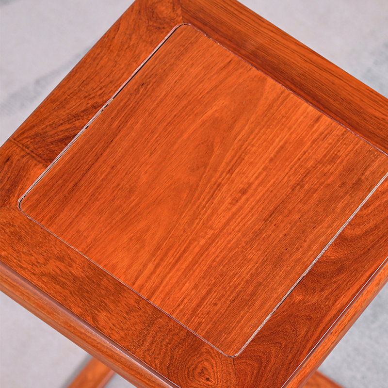 Solid Wood Plant Stand: Square Base, Rounded Edges