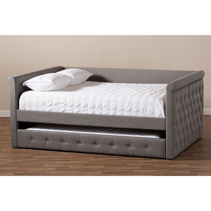 Monastiri Upholstered Daybed, Gray, Full