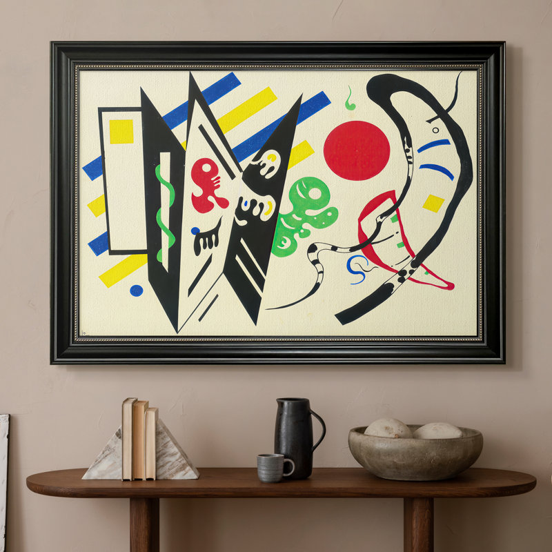 Réciprocité, 1935 - Wassily Kandinsky - Toile encadrée sur mesure, 16x22 INNER SIZE, Framed Canvas, Matte Black Bead