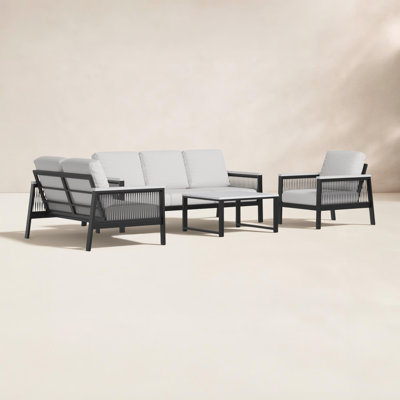 Townsend - Person Patio Conversation Set with Cushions