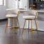 Upholstered Swivel Counter Stool-501191425