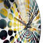 Haruko - Horloge murale abstraite à encre liquide-417676873
