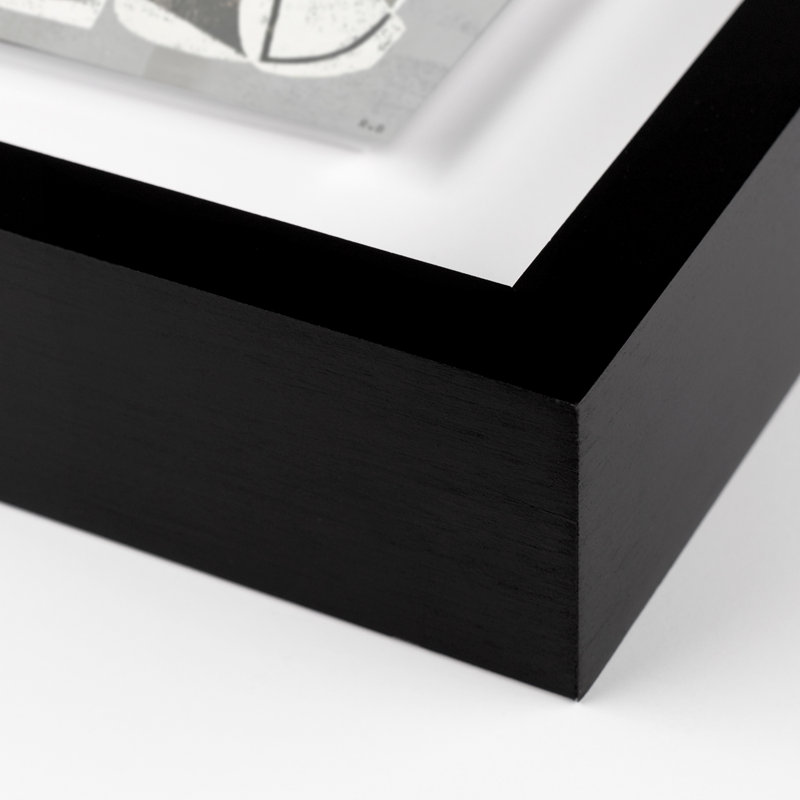 Vedene Print by Bangbouh Studio, 24" H x 20" W x 1.5" D, Black, Light Gray/Red/White/Gold/Blue