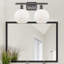 Éclairage pour meuble-lavabo en laiton antique à 2 lumières Almatine-663420621-663420629-663420631