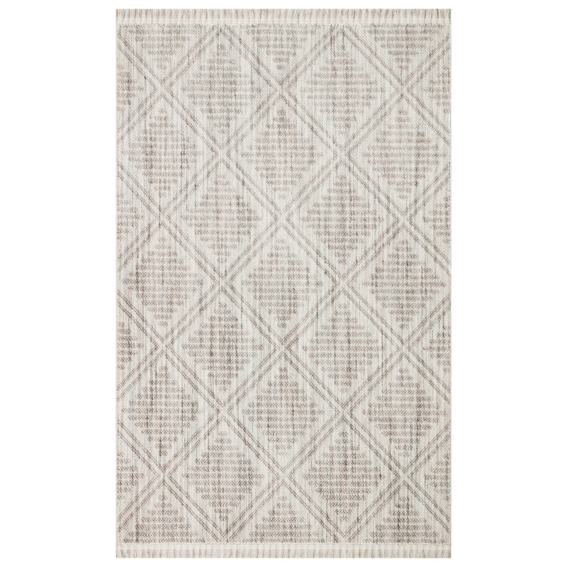 Ralfs Machine Woven Cream Rug, Runner 2'7" x 9'10"