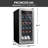 NutriChef Dual Zone 18.9 " Freestanding 18 Bottle Wine Refrigerator