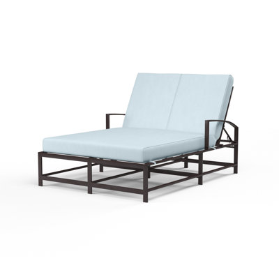 La Jolla Double Chaise Lounge with Cushion