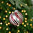 4'' Striped Glass Ball Ornament