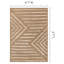 Tapis brun crème Fresno-102211050