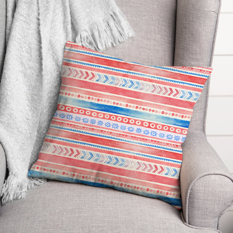 Outdoor Reversible Throw Pillow