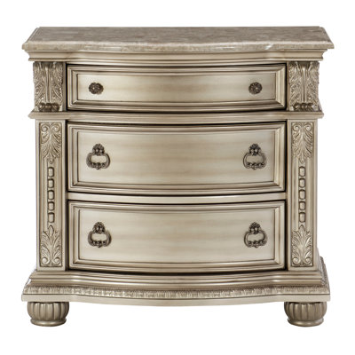 Tables de chevet de chambre à coucher en placage de bois de style traditionnel, ensemble de 2