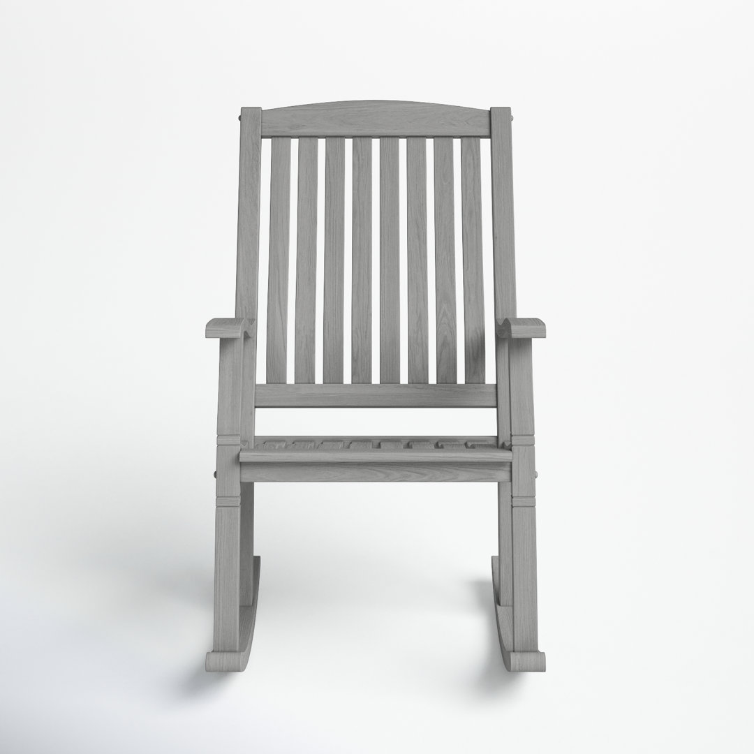 Adina Teak Outdoor Rocking Chair Birch Lane™ 