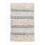 Tapis pour salle de bain à rayures tissées gris 22X58