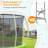 Babevy Round Backyard Trampoline with Safety Enclosure