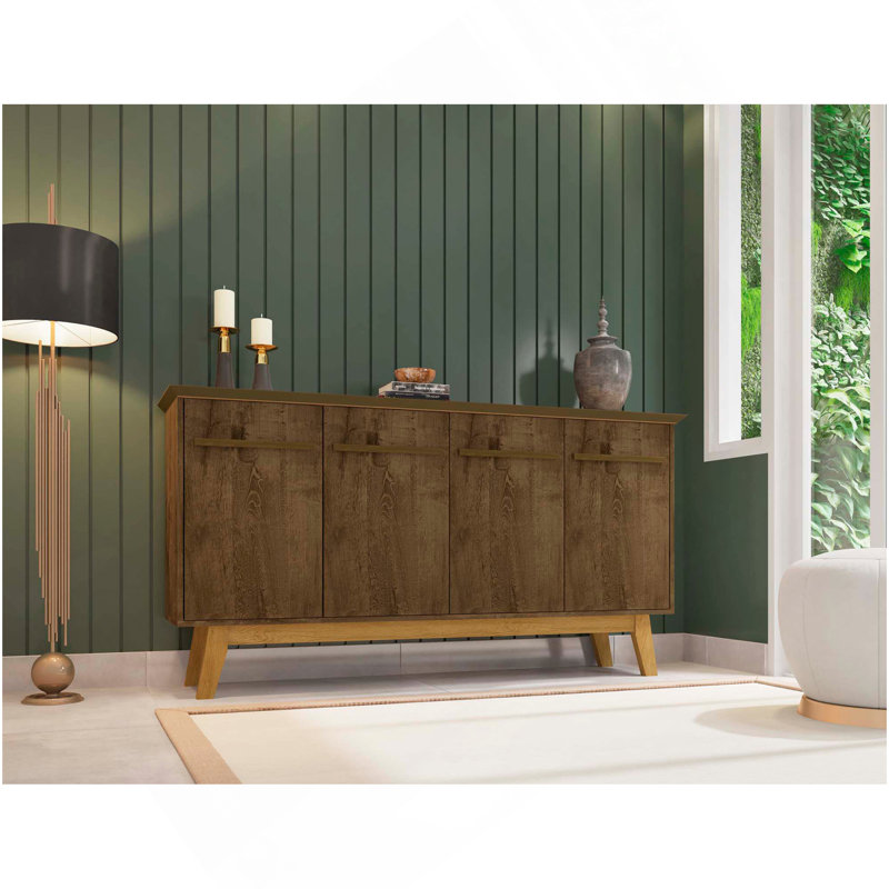 Yonkers 63" Sideboard In Rustic Brown, Rustic Brown