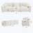 Rakia Upholstered 110 " Fabric Sectional-220758116