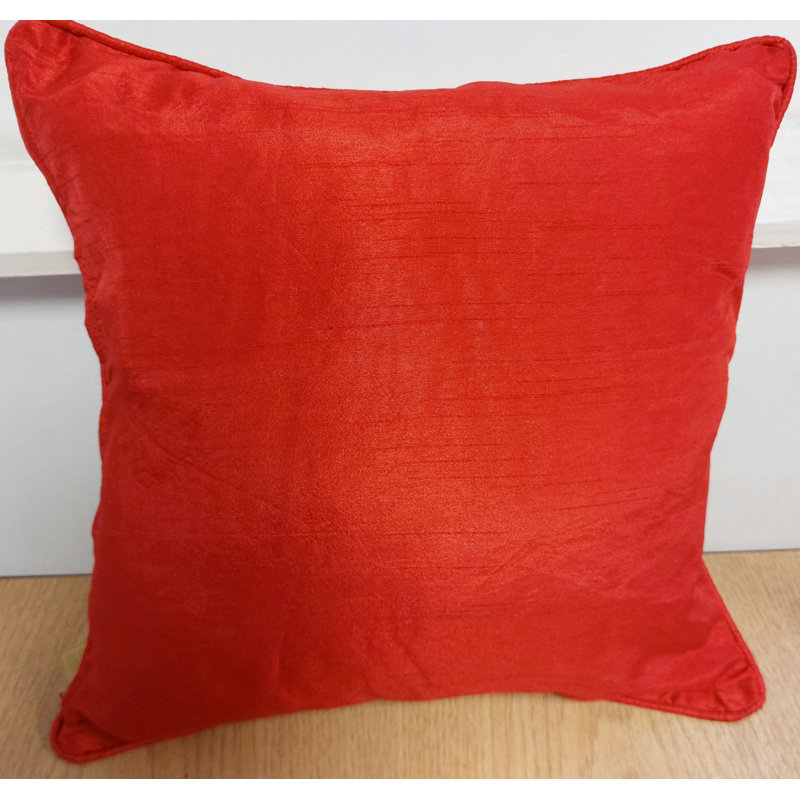Lanaya Square Cushion Cover, Red