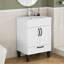 Meuble-lavabo avec lavabo, armoire de salle de bain avec 2 portes et 1 grand tiroir