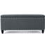 Élément de rangement en tissu gris anthracite - 42,69 po Profondeur x 17,82 po, hauteur du porche: 27,12 lb